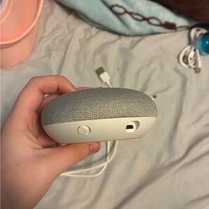 Google Smart Speaker in Gray and White